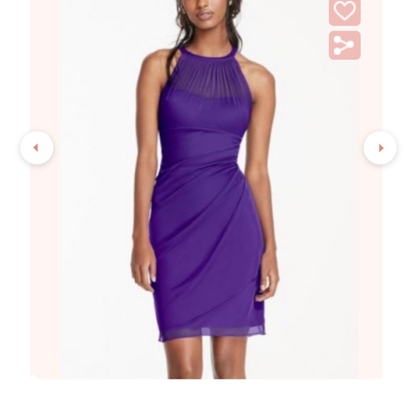 David’s bridal bridesmaid dress purple - Picture 5 of 5